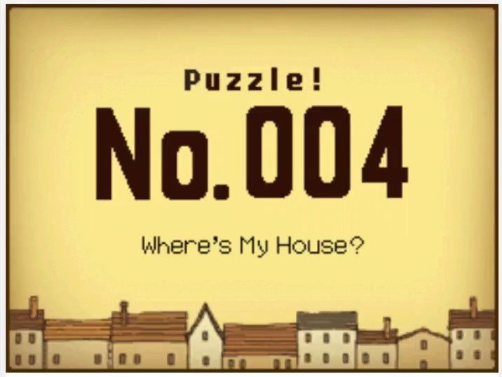 Professor Layton and the Curious Village Puzzle 004 - Where's My House?