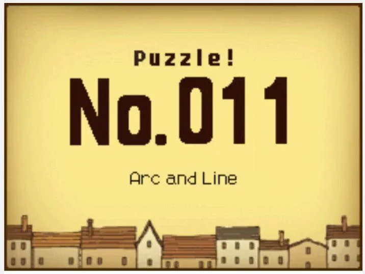 Professor Layton and the Curious Village Puzzle 011 - Arc and Line