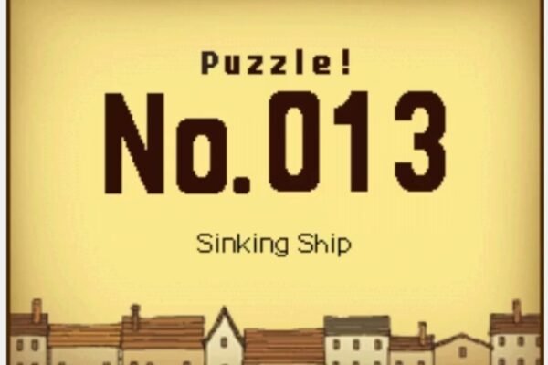 Professor Layton and the Curious Village Puzzle 013 - Sinking Ship