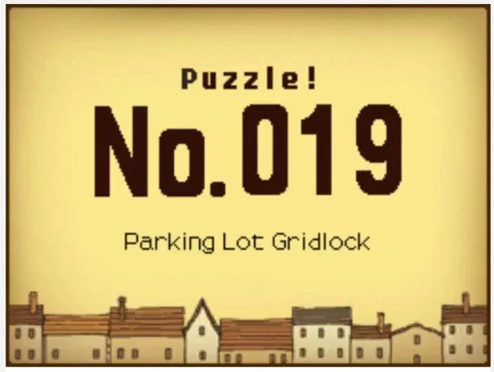 Professor Layton and the Curious Village Puzzle 019 - Parking Lot Gridlock