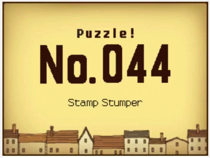 Professor Layton and the Curious Village Puzzle 044 - Stamp Stumper