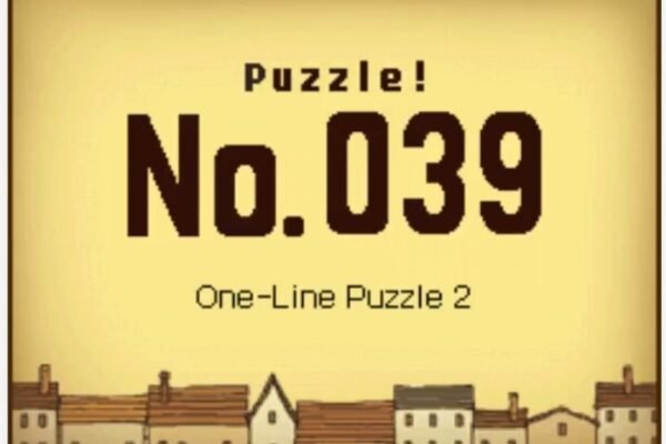 Professor Layton and the Curious Village Puzzle 039 - One-line Puzzle 2