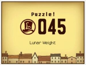 Professor Layton and the Curious Village: Puzzle 045 - Lunar Weight