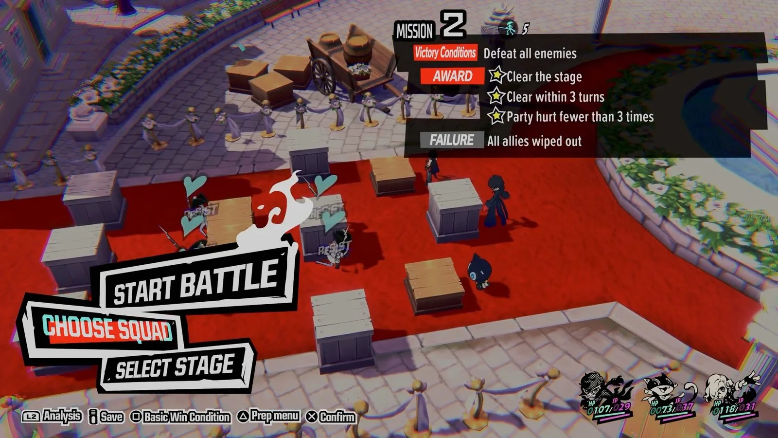 Persona 5 Tactica - Mission 2 Guide