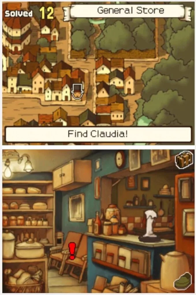 Finding Professor Layton and the Curious Village puzzle 014 - Which Chair?