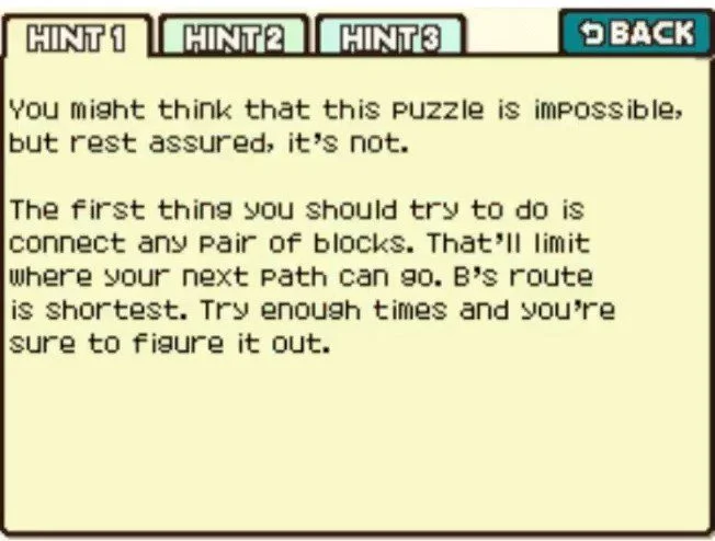 Professor Layton and the Curious Village puzzle 020 - Unfriendly Commute Hint 1