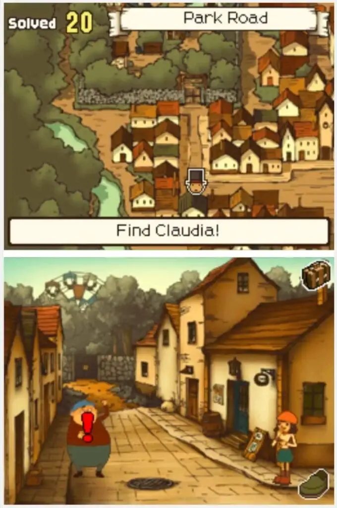 Finding Professor Layton and the Curious Village puzzle 020 - Unfriendly Commute