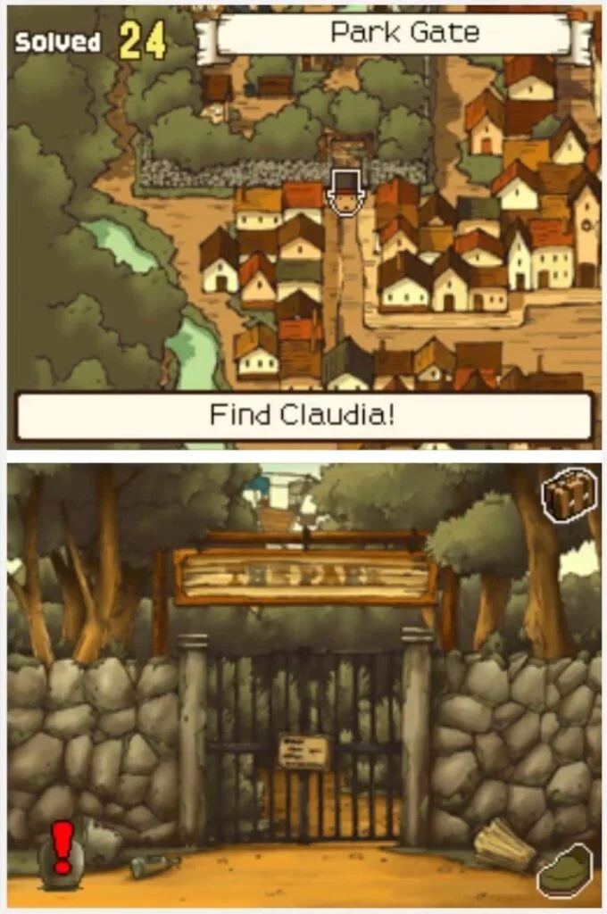 Finding Professor Layton and the Curious Village puzzle 026 - Bottle Full of Germs