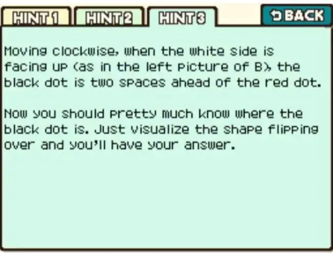 Professor Layton and the Curious Village puzzle 028 - Find the Dot Hint 3