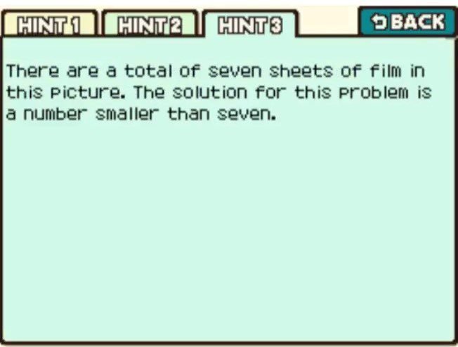 Professor Layton and the Curious Village puzzle 034 - How Many Sheets? Hint 3