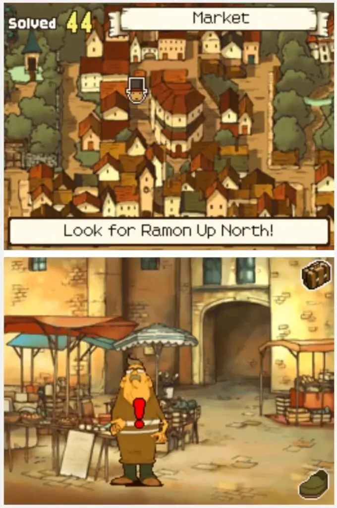 Finding Professor Layton and the Curious Village puzzle 040 - How Old Is Dad?