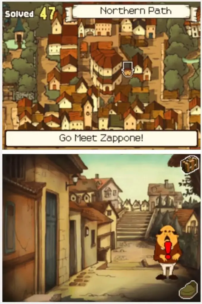 Finding Professor Layton and the Curious Village Puzzle 042 - The Camera and Case