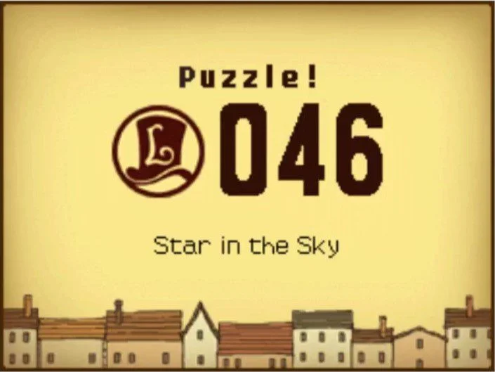 Professor Layton and the Curious Village: Puzzle 046 - Star in the Sky