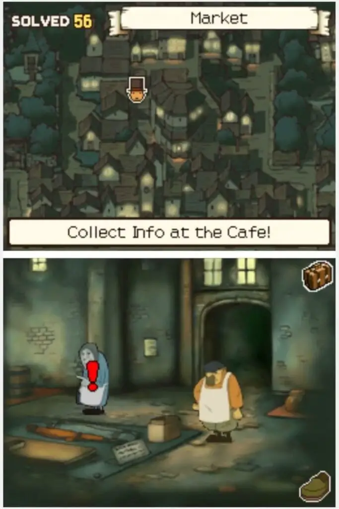 Finding Professor Layton and the Curious Village Puzzle 053 - Fish Thief