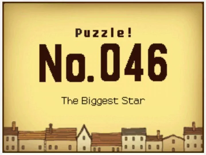 Professor Layton and the Curious Village Puzzle 046 (US) - Biggest Star