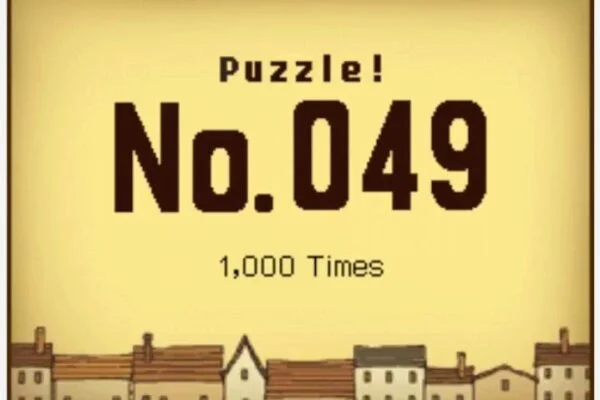 Professor Layton and the Curious Village Puzzle 049 - 1,000 Times Answer