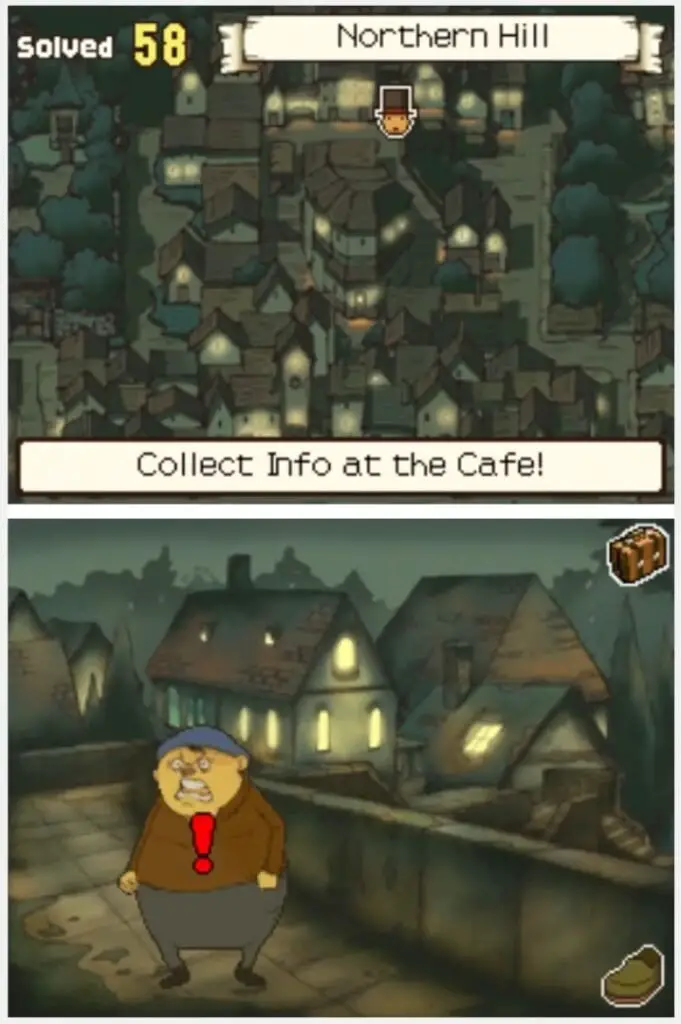 Finding Professor Layton and the Curious Village Puzzle 052 - Find a Star