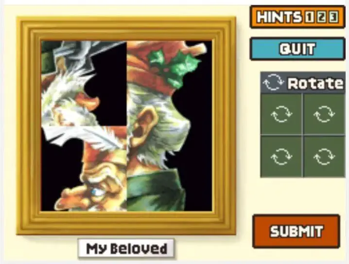 Professor Layton and the Curious Village puzzle 112 - My Beloved Step 2