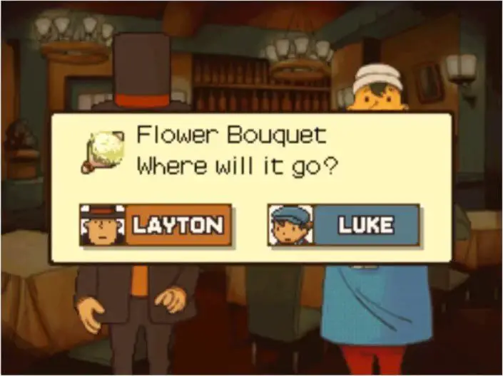 Professor Layton and the Curious Village - Flower Bouquet