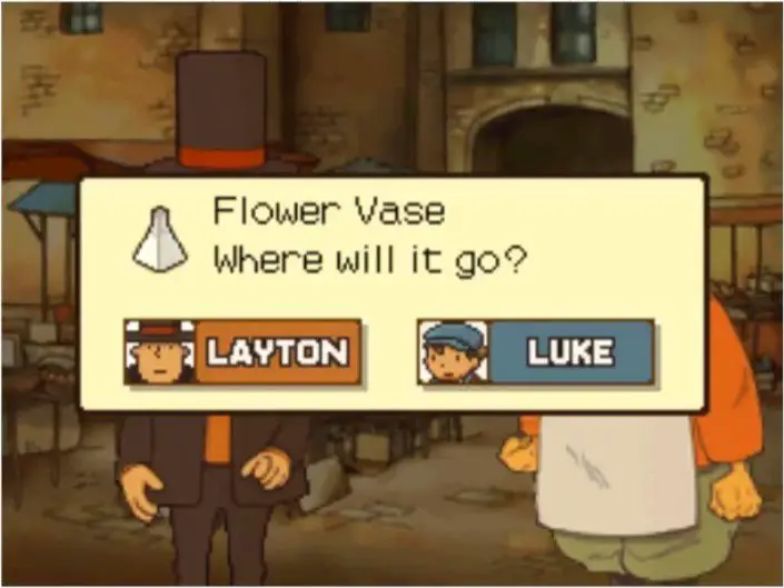 Professor Layton and the Curious Village - Flower Vase