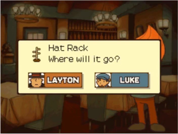 Professor Layton and the Curious Village - Hat Rack