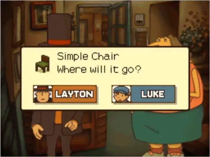 Professor Layton and the Curious Village - Simple Chair