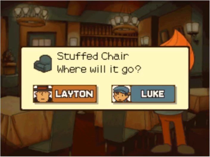 Professor Layton and the Curious Village - Stuffed Chair