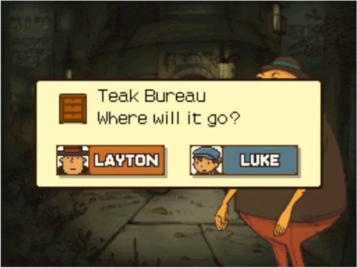 Professor Layton and the Curious Village - Teak Bureau