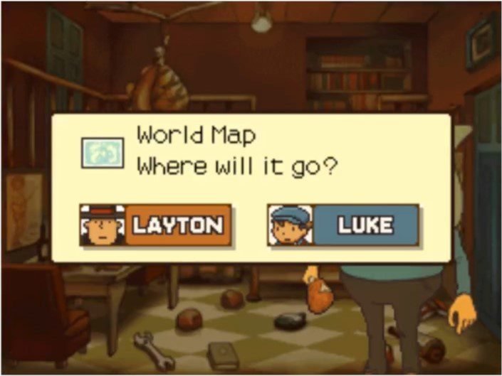 Professor Layton and the Curious Village - World Map