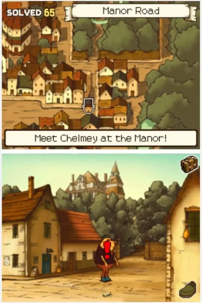 Professor Layton and the Curious Village Puzzle 059 - The Longest Path Location