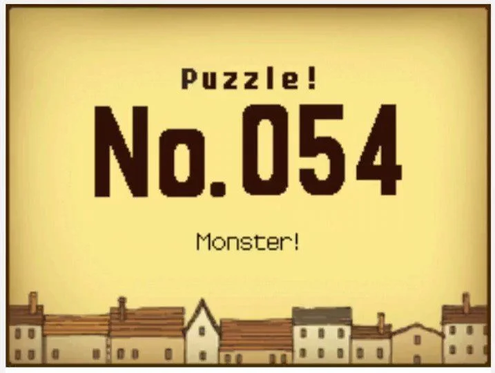 Professor Layton and the Curious Village Puzzle 054 - Monster!