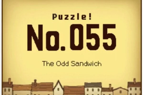 Professor Layton and the Curious Village Puzzle 055 - The Odd Sandwich