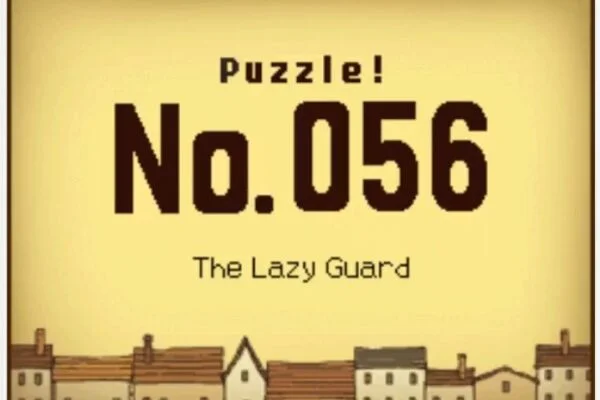 Professor Layton and the Curious Village Puzzle 056 - The Lazy Guard