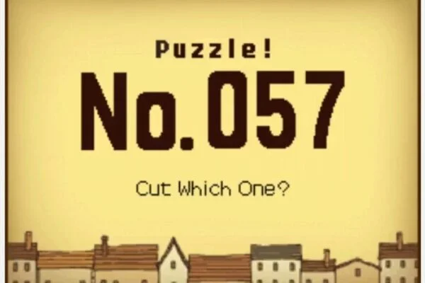 Professor Layton and the Curious Village Puzzle 057 - Cut Which One?