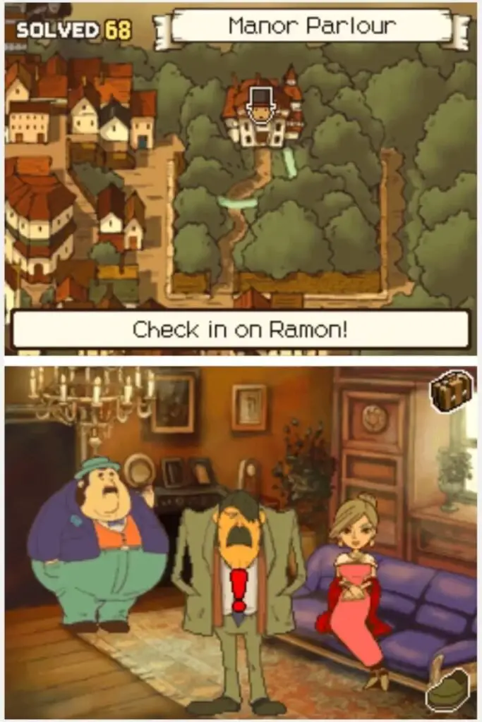 Professor Layton and the Curious Village: Puzzle 062 - A Tricky Inheritance Location