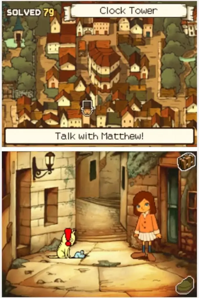 Professor Layton and the Curious Village Puzzle 065 - Letters and Numbers Location