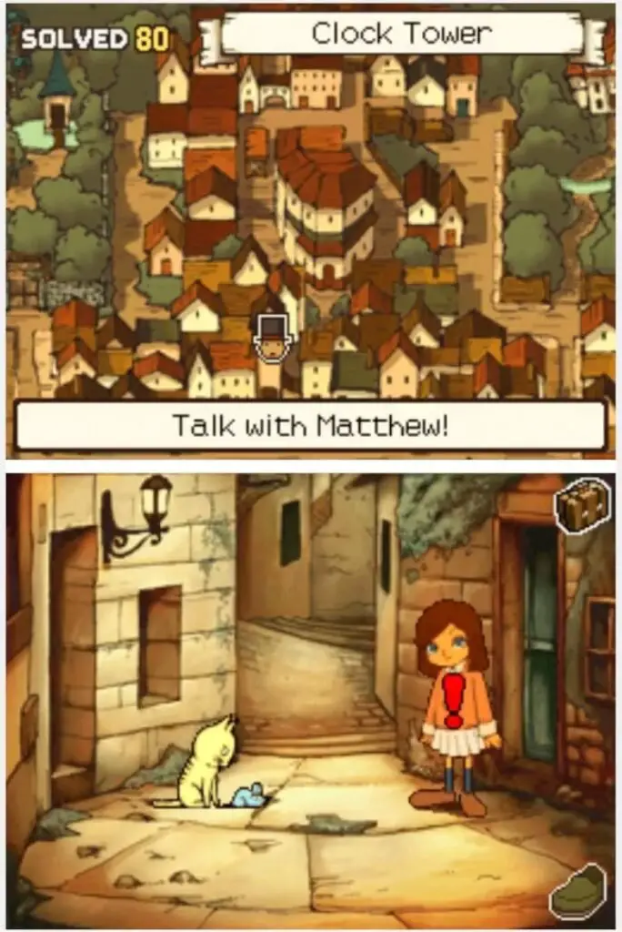 Professor Layton and the Curious Village: Puzzle 066 - Five Borrowers Location