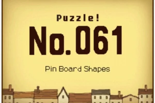 Professor Layton and the Curious Village Puzzle 061 - Pin Board Shapes