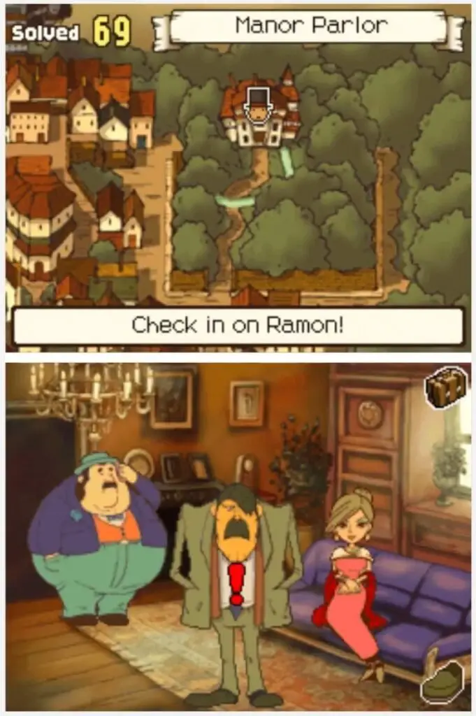 Professor Layton and the Curious Village: Puzzle 062 - The Mysterious Note Location