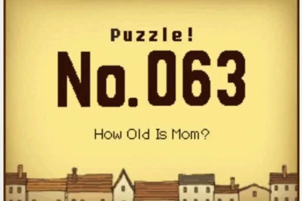 Professor Layton and the Curious Village Puzzle 063 - How Old is Mom?