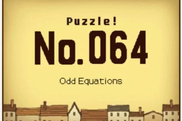 Professor Layton and the Curious Village Puzzle 064 - Odd Equations