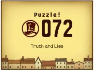 Professor Layton and the Curious Village: Puzzle 072 (EU) Answer