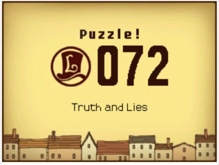 Professor Layton and the Curious Village: Puzzle 072 (EU) Answer