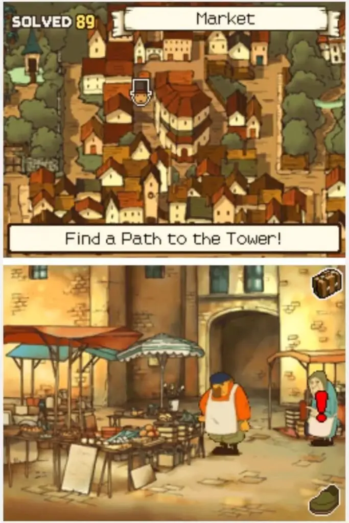 Professor Layton and the Curious Village Puzzle 074 - A Broken Window Location