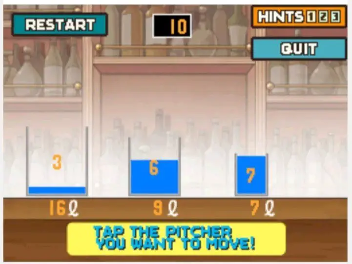 Professor Layton and the Curious Village Puzzle 078 - Water Pitchers Step 10