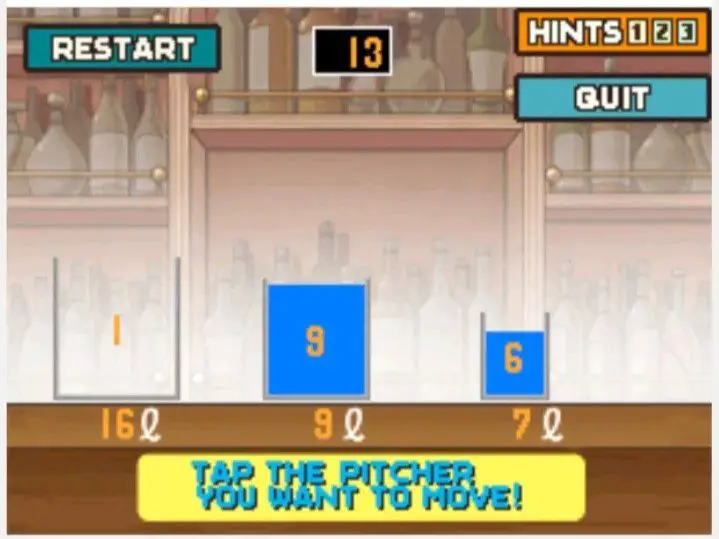 Professor Layton and the Curious Village Puzzle 078 - Water Pitchers Step 13