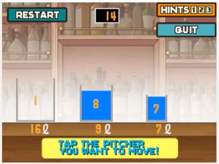 Professor Layton and the Curious Village Puzzle 078 - Water Pitchers Step 14