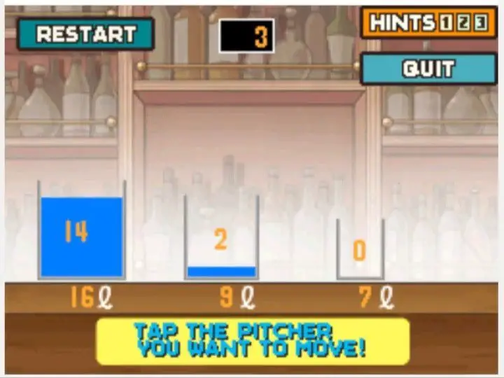 Professor Layton and the Curious Village Puzzle 078 - Water Pitchers Step 3