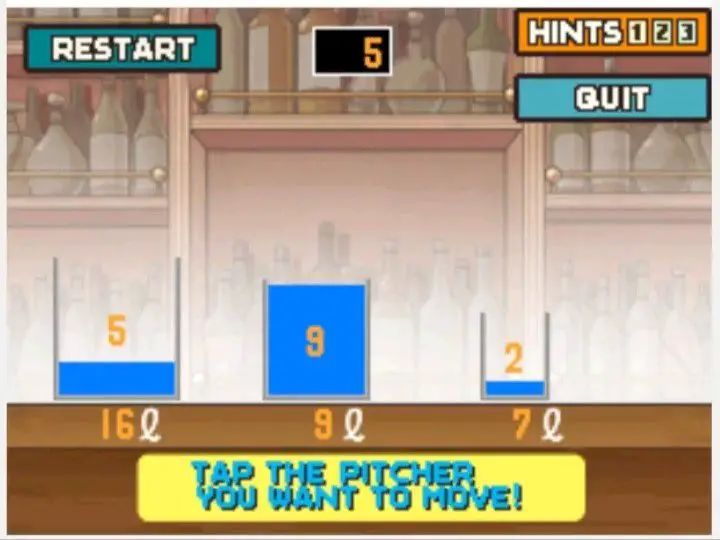 Professor Layton and the Curious Village Puzzle 078 - Water Pitchers Step 5