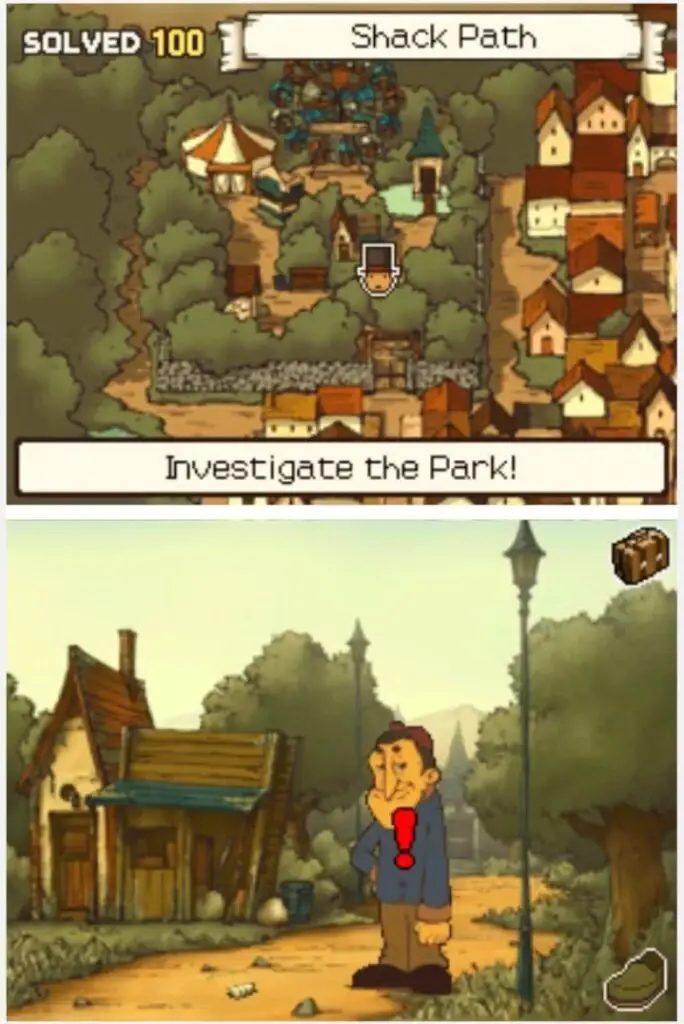 Professor Layton and the Curious Village Puzzle 88 (EU) - Leaky Tank Location